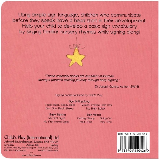 Sign & Singalong: Twinkle, Twinkle, Little Star Board Book