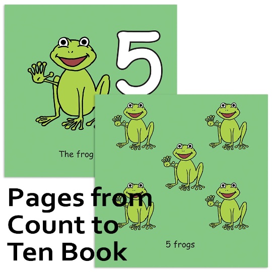 Signimalz Sign Language Count to Ten Book and Coloring Book Set