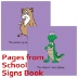 Signimalz Sign Language School Words Book and Coloring Book Set