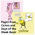 Signimalz Sign Language Colors and Days of the Week Book and Coloring Book Set