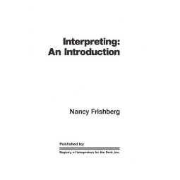 Interpreting: An Introduction