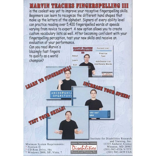 Marvin Teaches Fingerspelling III