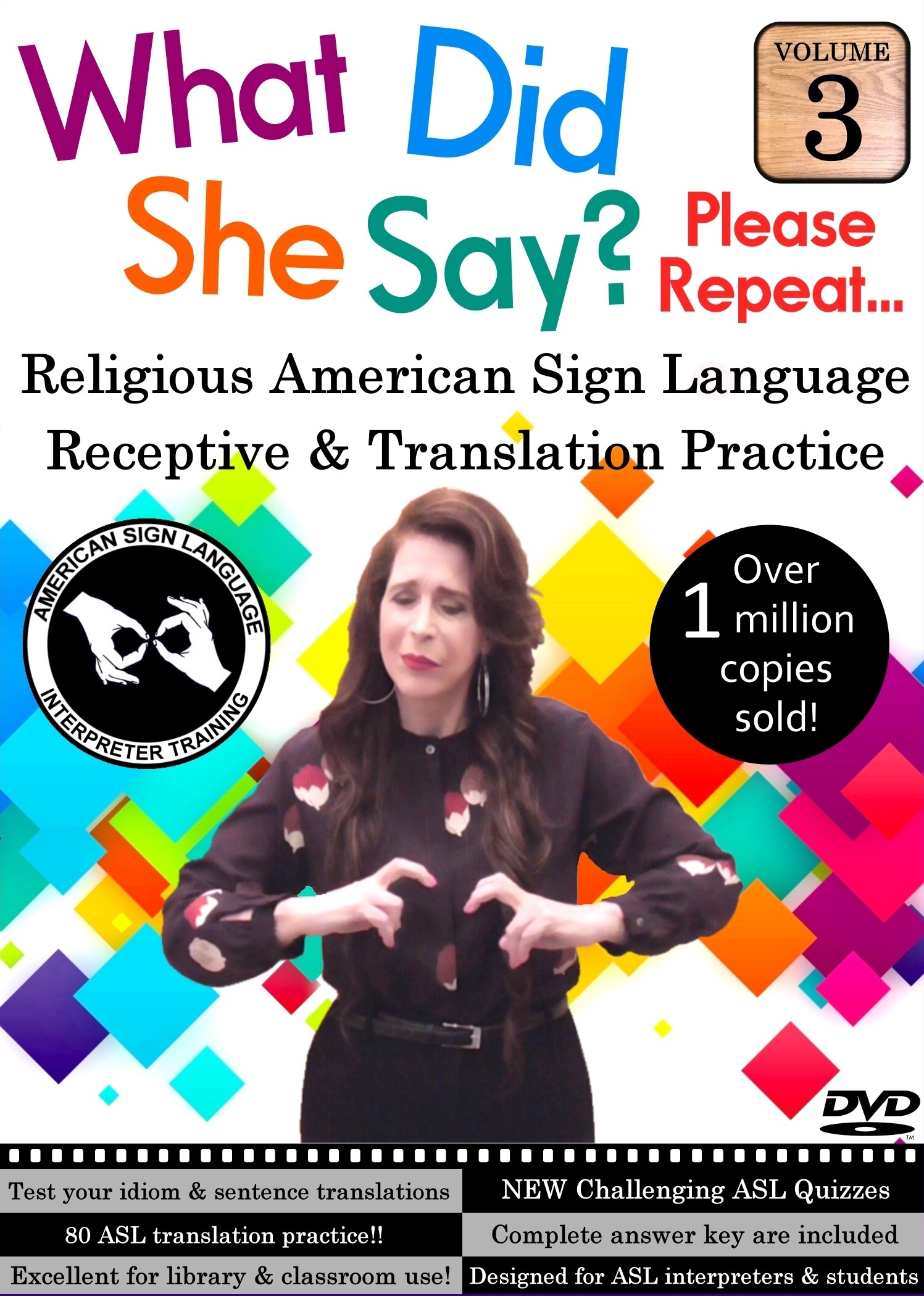 What Did She Say? ASL Receptive & Translation Vol. 3