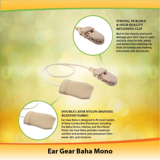 Ear Gear Baha Corded (Mono) | Black