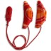 Ear Gear Cochlear Corded (Binaural) | Orange-Red
