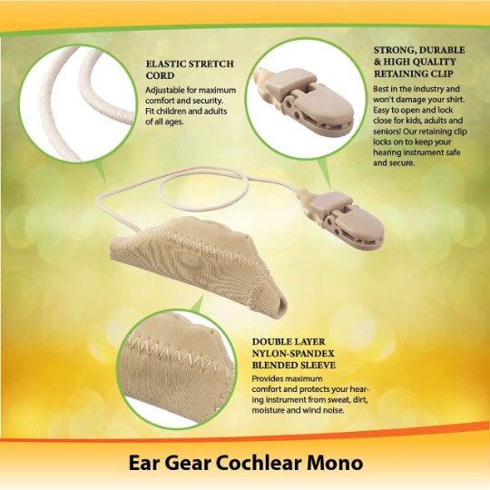 Ear Gear Cochlear Corded (Mono) | Black