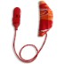 Ear Gear Cochlear Corded (Mono) | Orange-Red