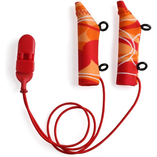 Ear Gear FM Corded Eyeglasses | Orange-Red