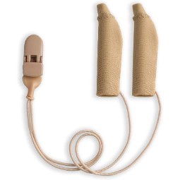 Ear Gear FM Corded (Binaural) | 2"-3" Hearing Aids | Beige