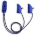 Ear Gear Micro Corded Eyeglasses | Blue