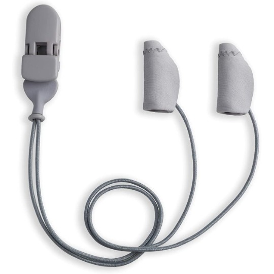 Ear Gear Micro Corded (Binaural) | Up to 1" Hearing Aids | Grey