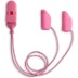 Ear Gear Micro Corded (Binaural) | Up to 1" Hearing Aids | Pink