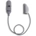 Ear Gear Micro Corded (Mono) | Up to 1" Hearing Aids | Grey