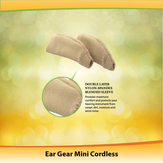 Ear Gear Mini Cordless (Binaural) | 1"-1.25" Hearing Aids | Brown