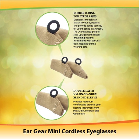 Ear Gear Mini Cordless Eyeglasses | Black