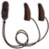 Ear Gear Mini Corded (Binaural) | 1"-1.25" Hearing Aids | Brown