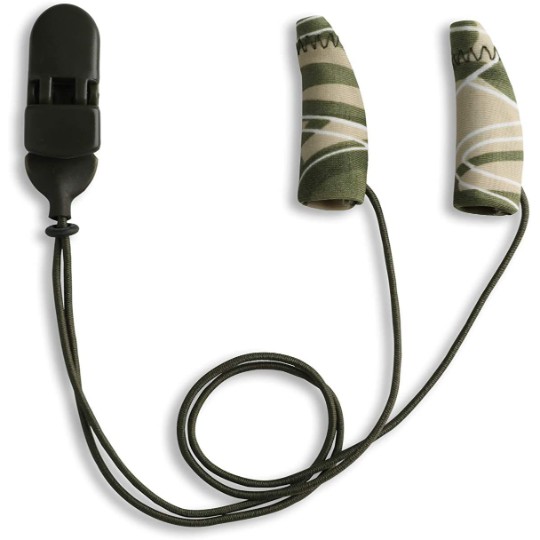 Ear Gear Mini Corded (Binaural) | 1"-1.25" Hearing Aids | Camouflage