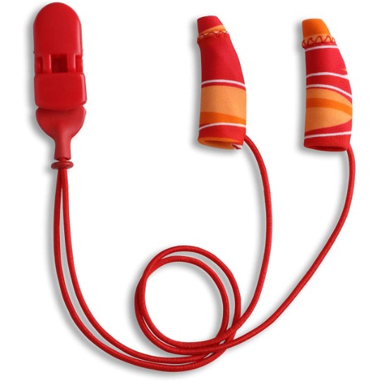 Ear Gear Mini Corded (Binaural) | 1"-1.25" Hearing Aids | Orange-Red