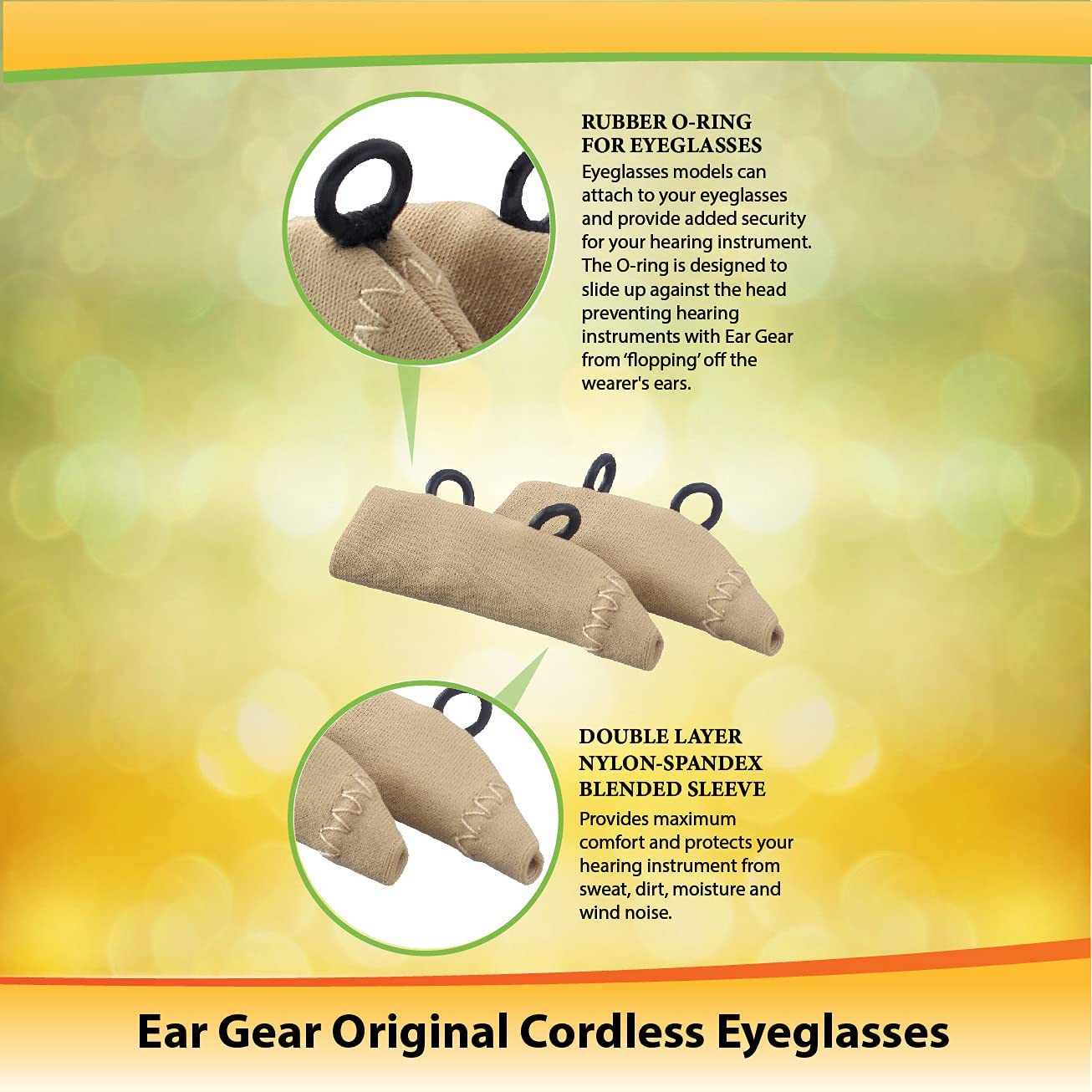 Ear Gear Original Cordless Eyeglasses | Black