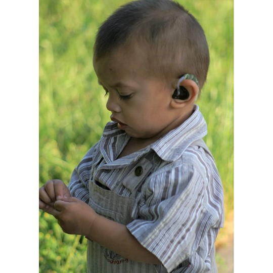 Ear Gear Original Cordless (Binaural) | 1.25"-2" Hearing Aids | Grey