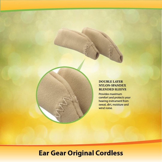 Ear Gear Original Cordless (Binaural) | 1.25"-2" Hearing Aids | Orange-Red