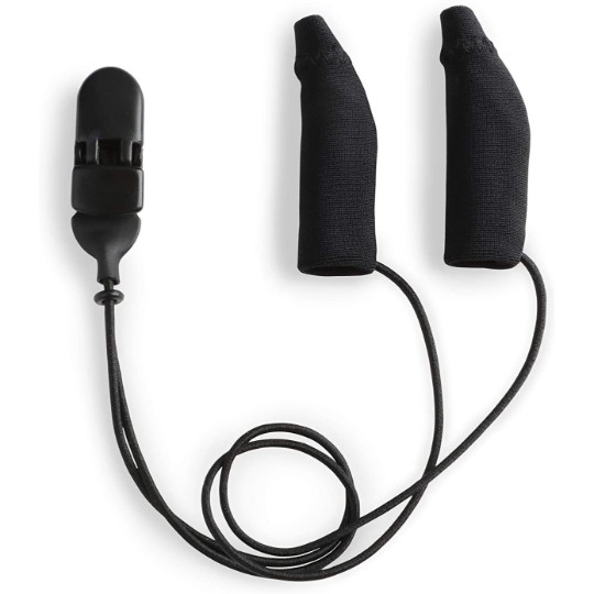 Ear Gear Original Corded (Binaural) | 1.25"-2" Hearing Aids | Black