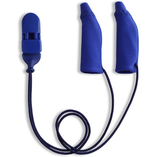 Ear Gear Original Corded (Binaural) | 1.25"-2" Hearing Aids | Blue
