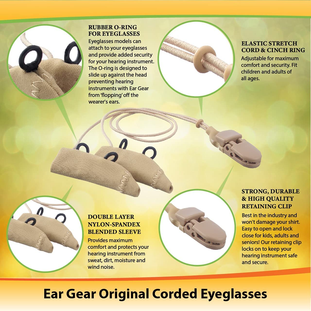 Ear Gear Original Corded Eyeglasses | Pink