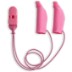 Ear Gear Original Corded (Binaural) | 1.25"-2" Hearing Aids | Pink