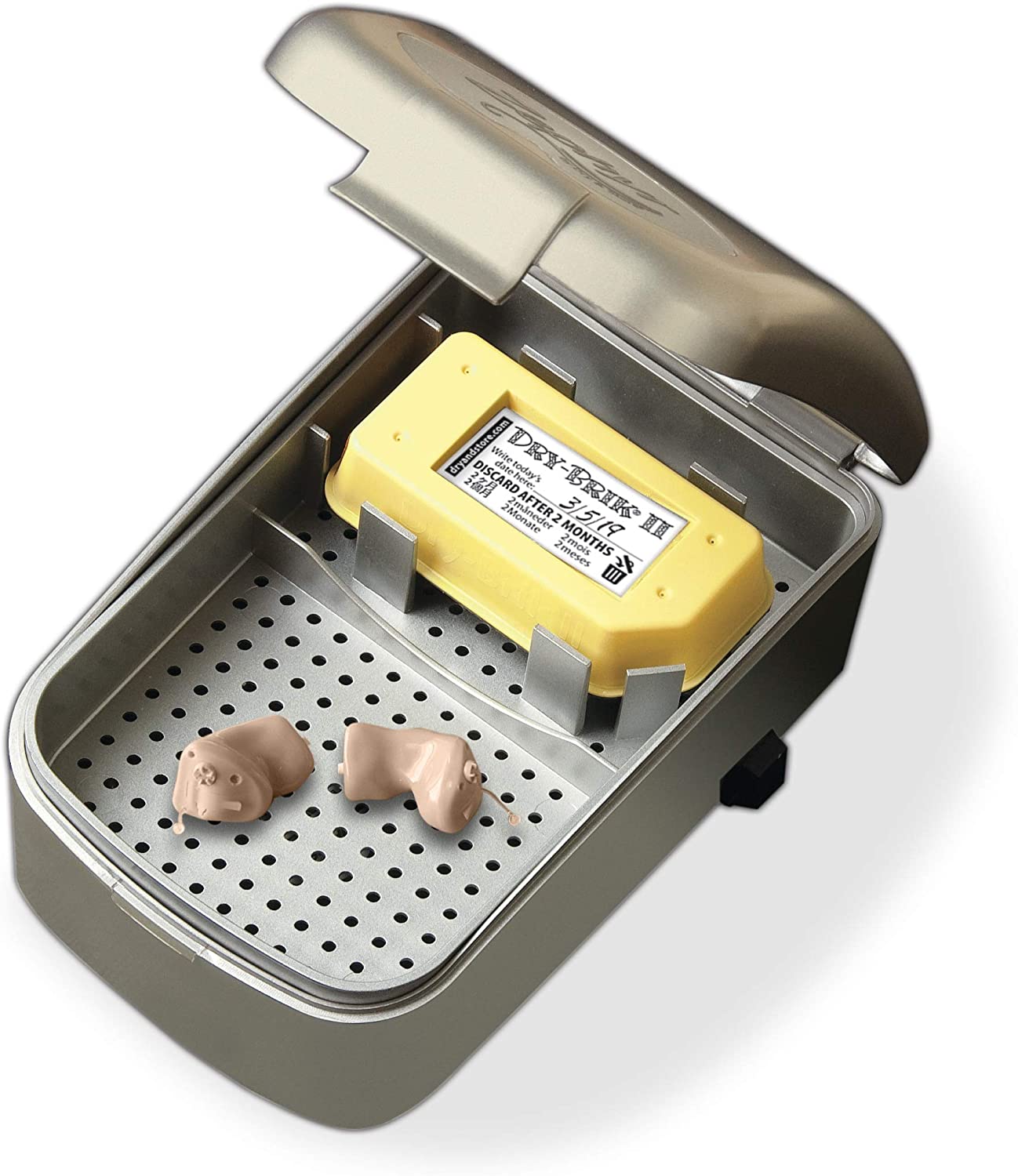 Dry and Store Travel Hearing Aid Dryer Zephyr Hearing Aid Cleaner