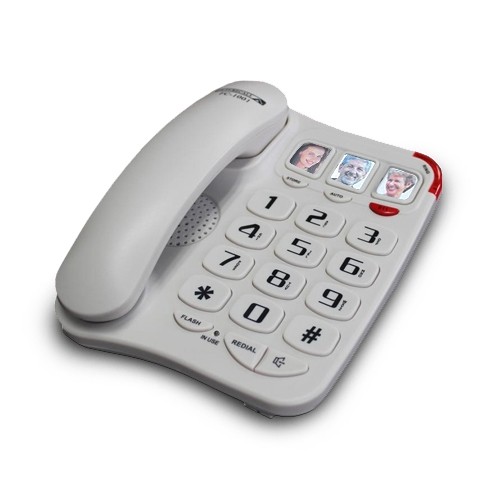 Future Call Amplified Picture Phone 1001W (White)