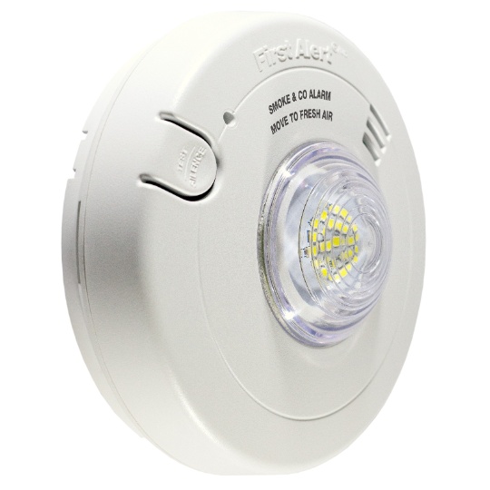 First Alert 7030BSL Hardwired Dual Smoke & Carbon Monoxide Alarm with LED Strobe Light