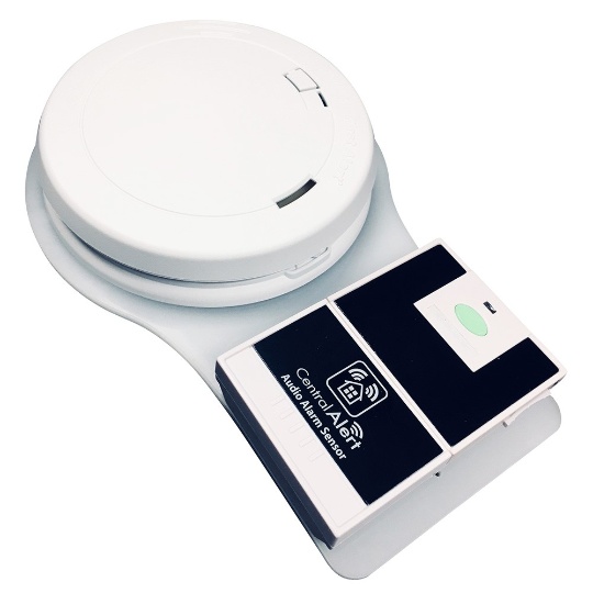 Serene Central Alert Smoke and Fire Alarm with Audio Alarm Transmitter