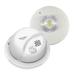 First Alert CO5120BN Hard-Wired Carbon Monoxide Alarm + SLED177 Strobe Light