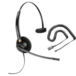 Plantronics HW510 EncorePro Noise Canceling Headset with RJ9 Adapter