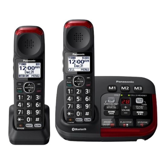 Panasonic Link2Cell KX-TGM430B Amplified Bluetooth Phone with (1) extra handset