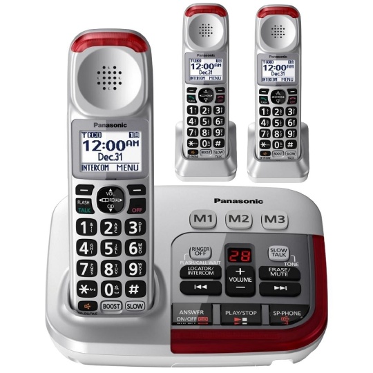 Panasonic KX-TGM450S Amplified Phone with (2) extra handsets