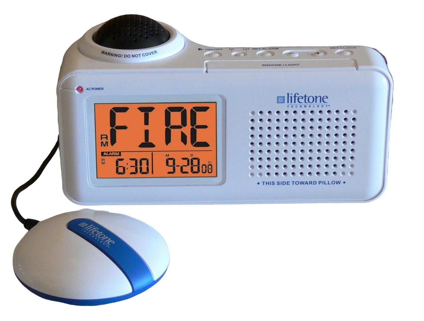 Lifetone Fire Alarm Vibrating, Low Frequency Deaf, Hearing Impaired