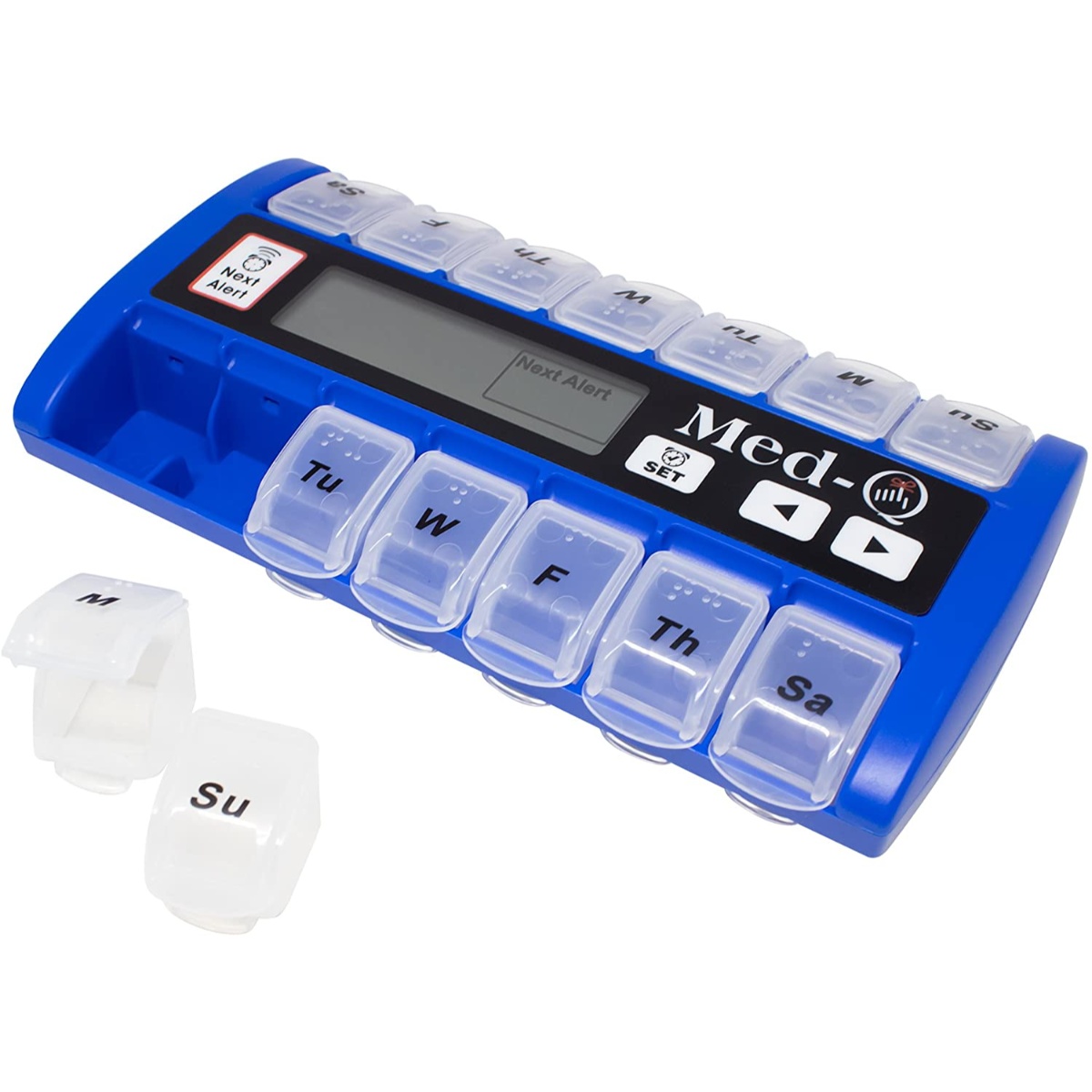 MedQ Blue Automatic Pill Dispenser Living Aids for Seniors