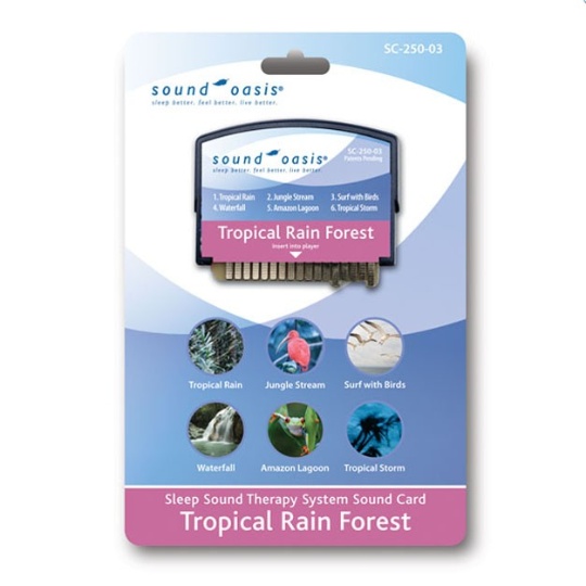 Tropical Rain Forest Sound Card for S-550-05 Sound Therapy System