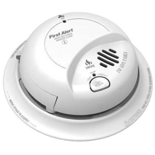 BRK Electronics SC9120B Hard Wired T3 Smoke / T4 Carbon Monoxide Ionization Alarm with Strobe