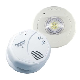 First Alert SC7010B Hard-Wired Dual Smoke & Carbon Monoxide Alarm + SLED177 Strobe