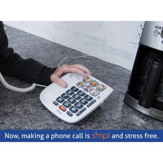 SMPL Amplified + Hands-Free Dialing Photo Phone