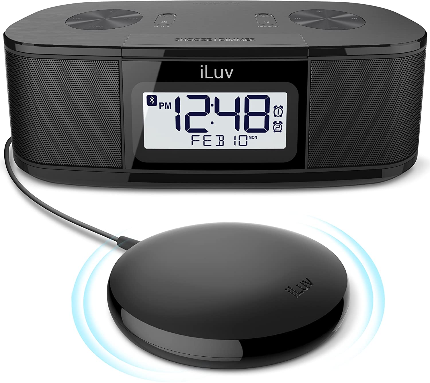 iLuv TimeShaker Super Vibrating Alarm Clock Loud Vibrating Alarm Clocks