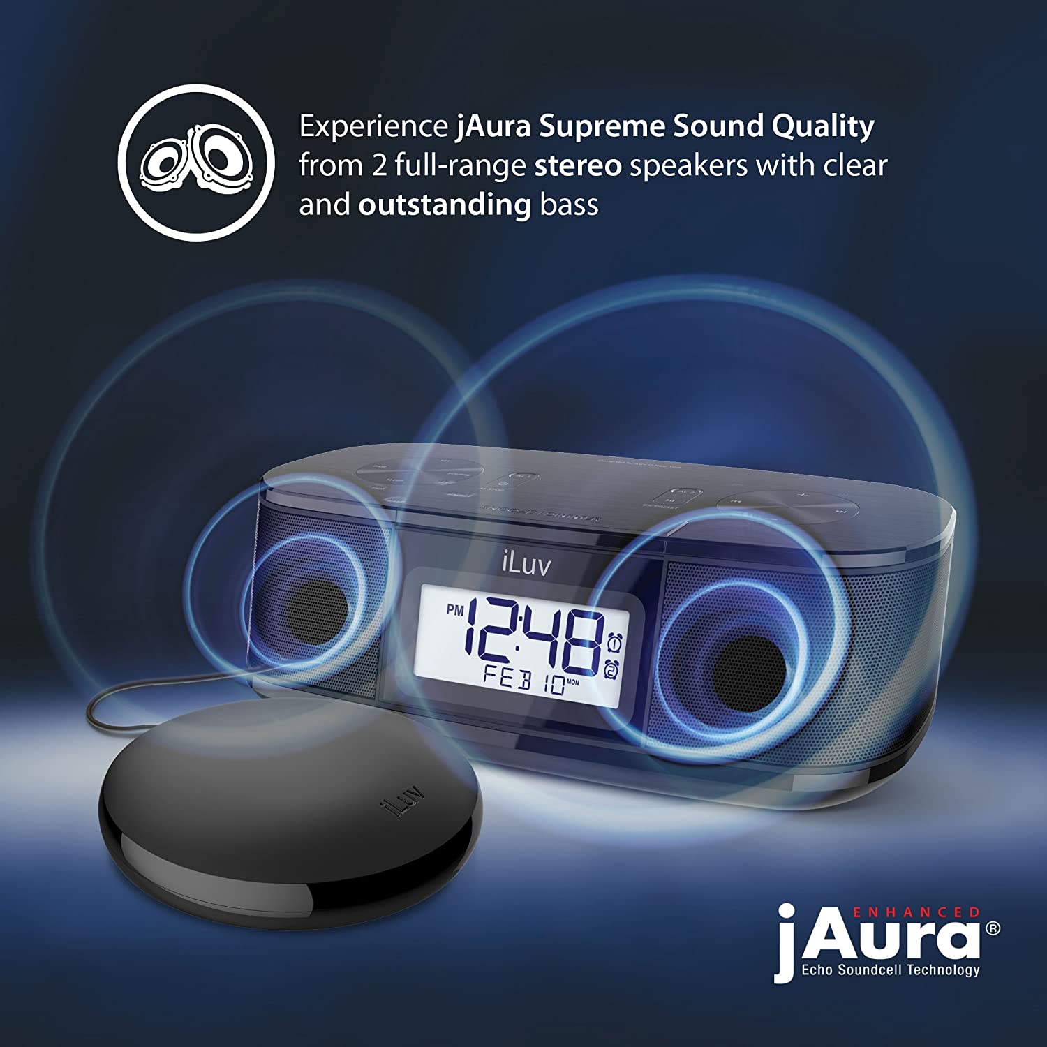 iLuv TimeShaker Super Vibrating Alarm Clock Loud Vibrating Alarm Clocks