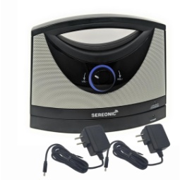 Serene Innovations Sereonic TV Soundbox | Includes 2nd AC adapter | Wireless TV Speaker with Optical & Analog Connectivity