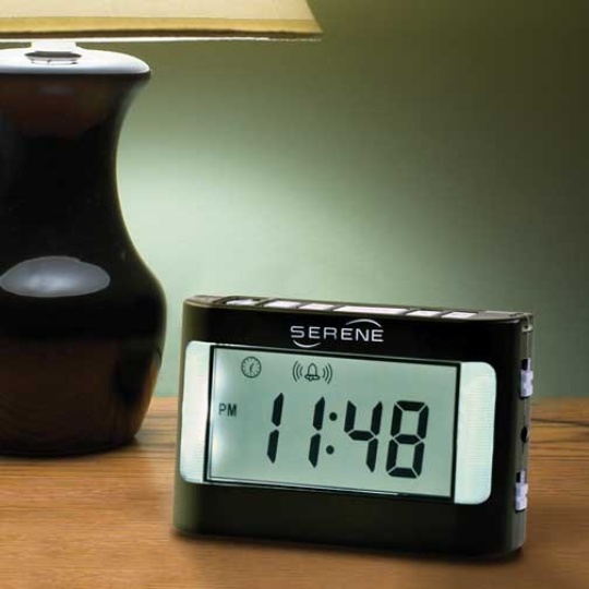 Serene Innovations VA-3 Vibrating Travel Alarm Clock