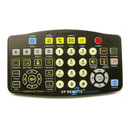 Large Button Videophone Remote Control VPR200