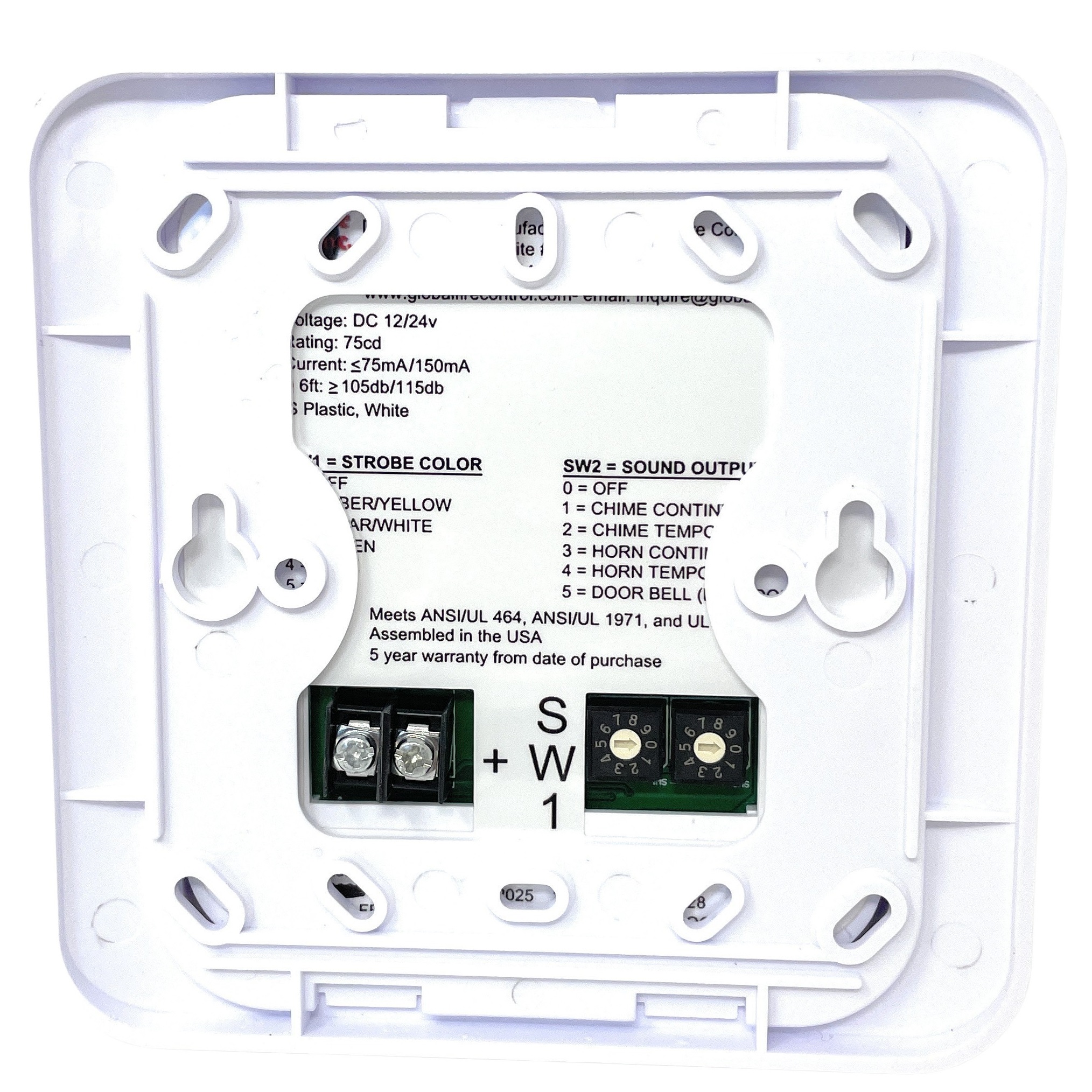 HardWired Audio/Visual Flashing Doorbell Kit for Deaf HWLDHSK2