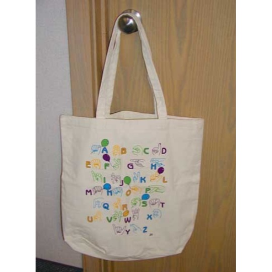 Manual Alphabet Tote Bag